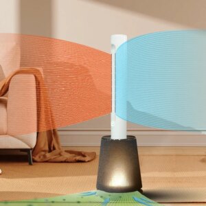 CE CB 3 In1 Hepa Filter Air Purifier No Blade Fan Hot And Cool Bladeless Tower Heater With