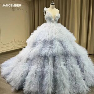 Princess Quinceanera Dress With Bow Bead One-Shoulder Exquisite Appliques Sweet 16 Birthday Dress Ball Gown Customized YL0033