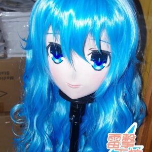 (KM91818)Top Quality Handmade Female Resin Full Head Cosplay Japanese Role Play Yoshino Anime Kigurumi Mask Crossdresser Doll