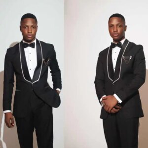 Simple Beaded Wedding Tuxedos 2 Piece Set Jacket Pants Shawl Lapel Men Suits Classic Fit Groom Wear Party Suit Customized