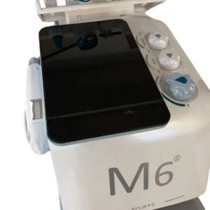 White M6 Portable 6 In 1 Hydro Dermabrasion Skin Rejuvenation Devices Hydra Face No Needle High Pressure Pen For Deep Cleansing