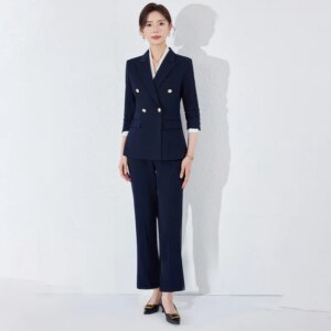 Suit Women’s Thick Spring and Autumn New High Sense Fashion Business Wear Interview Host Jacket