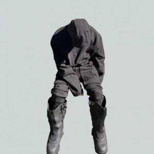 American Retro High Street Multi-Pocket Cotton Terry Shorts Men Fashion Brands Loose Straight Casual Pants Track Sweatpants