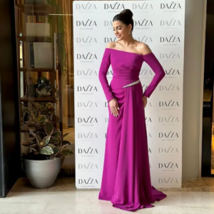 Elegant Off Shoulder Formal Occasion Dress, Dignified Evening Dress, Niche Women’s Long Dress Customized