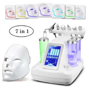 DHL Free Shipping 7 in 1 Facial Care Machine Facial Mask Oxygen Jet Skin Rejuvenation Wrinkle Removal Spa Salon Beauty Device