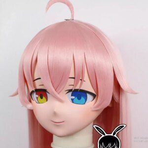 (RB242909)Customize Lockable Full Head Resin Cartoon Cosplay Japanese Character Anime Role Play Kigurumi Mask With Back Shell
