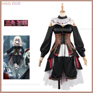 Anime BanG Dream! Ave Mujica Misumi Uika Cosplay Costume Woman Sexy Carnival Doloris Black Tailcoat Dress Halloween Suit