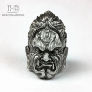 925 silver Mahakala Wealth rings, Buddhist jewelry, Fortuna rings, brass handmade jewelry