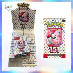 In Stock Original English Pokemon Cards 151 Booster Bundle Packs PCTG Trading Cards Rare Collection Competition Game Gifts
