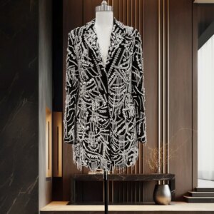 Fashionable and gorgeous heavy industry nail bead studded diamond black slim fit long dress