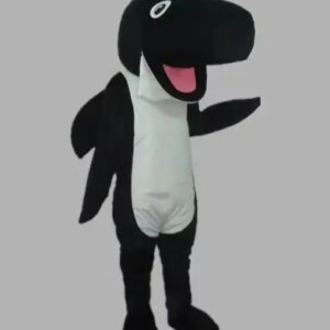 Fashion Design Black big nose Whale Mascot Costume Adult Birthday Party Fancy Dress Halloween Cosplay Outfits Clothing Xmas
