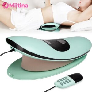 Intelligent Electric Lumbar Spine Massager with Adjustable Vibration Inflatable Remote Control Spine Support Back Massagr Health