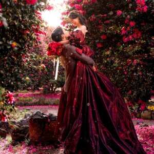 Customized Ball Korea Fashion Sizes Available Off-the-shoulder Gown Wedding Party Draped Charmeuse Evening Dresses