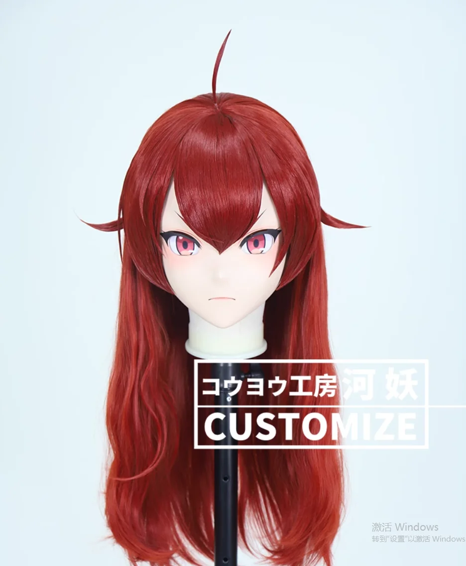 C-10192 Customize Full Head Resin Cartoon Cosplay Japanese Character Anime Role Play Crossdress Kigurumi Mask With Back Shell