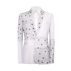 2 Piece Mens Suit Handmade Beads Diamond Slim Fit Suit Jacket Pants Customized Wedding Formal Occasions Tailor-Made Groom Tuxedo