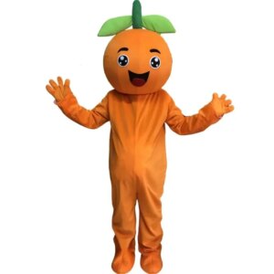 Orange Head Fruit Mascot Costume Cosplay Promotional Props Cartoon Doll Clothing