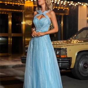 Charming Beaded Evening Gown 2025 Elegant Sleeveless Red Carpet Party Dress Solemn A Line Floor Length Gowns For Wedding Guests