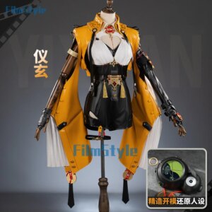 Zenless Zone Zero Yixuan Cosplay Costume Uniform Headwear Rings Yunkui Summit Halloween Party for Women Girls Carnival Props