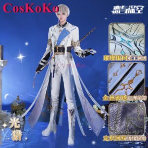 CosKoKo Xavier Cosplay Game Love And Deepspace Costume Ruwach Skin Fashion Uniforms Full Set Halloween Party Role Play Clothing
