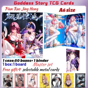2025 Pian Ruo Jing Hong A6 Board Waifu Sexy Board Anime Rare Hobby Collection ACG Girls Booster Box Hobbies Gifts