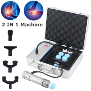 Portable 2 In 1 Shock Wave Chiropractic Massager Treats Low Back Pain Erectile Dysfunction Health Care Shockwave Therapy Machine