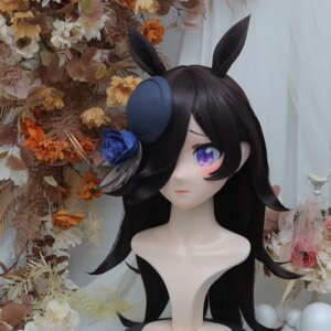 Kigurumi Uma Musume Pretty Derby Kigurumi mask Full Headband Lock cosplay Headshell Props Costume Anime Game