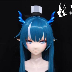 Kigurumi Ark of Tomorrow, Make Kigurumi mask Full Headband Lock Cosplay Headshell Props Costume Anime Game
