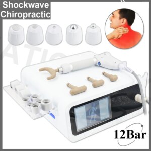 2025 New Pneumatic Shockwave Machine 12Bar For ED Therapy Relieve Low Back Pain Chiropractic Massage Relaxation 2 In 1 Massager