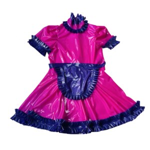 Latex Rubber Gummi Maid Servant Uniform Dress Maid dress 0.4mm