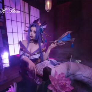 Irelia H Store LOL Spirit Blossom Cassiopeia Cosplay Costume dress female halloween costumes full set custom size