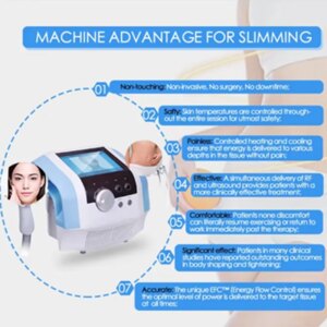 2025 Professional 2-in-1 Radio Frequency Facial Skin Tightening Device Ultrasonic Body Shaping Machine latest Model