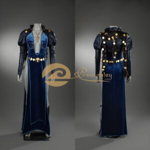Mizora Cosplay Costume Game Blue Uniform Women Sexy Role Play Outfit for Halloween C09289