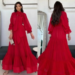 Customized Jiayigong Prom Satin Draped Party A-line High Collar Bespoke Occasion Gown Long Dresses