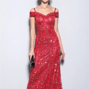 Graceful Formal Party Dresses Sexy Off Shoulder Bridal Dresses Sparkling Beaded Wedding Dresses Vestido De Novia