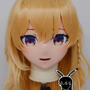 (RB20243)Customize Full Head Quality Handmade Female/Girl Resin Japanese Anime Cartoon Character Kig Cosplay Kigurumi Mask
