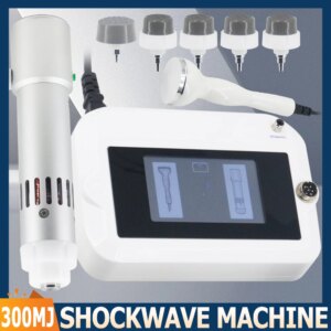 300MJ Shock Wave Therapy Machine Ultrasonic For ED Treatment And Plantar Fascitis Pain Relief Massager Professional Shockwave