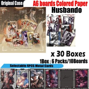 New Manfu Card Hobby Collection Card A6 Size Board Male God Lan Wangji MDZS Rare Card Girl’s Toys Card Birthday Gift
