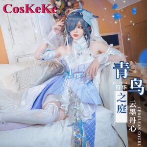 【In Stock】CosKeKe Fu Hua Cosplay Game Honkai Impact 3 Costume Sweet Elegant Formal Dress Halloween Party Role Play Clothing New