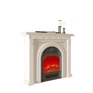 Fireplace cabinet entrance retro European-style villa living room simulation fire decorative cabinet