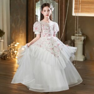 2025 New Sequin Children Evening Dresses for Girls 2-10 Years Kids Birthday Party  Fluffy Ball Gown Wedding Prom Formal  Dress