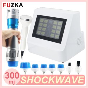 300MJ Shockwave Therapy Machine For Back Pain Relief Body RelaxTherapy 2IN1 Shock Wave Instrument Body Ultrasonic