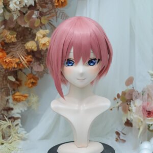 (NFD38–14)Customize Full Head With Lock Pretty Female/Girl Japanese Animego Character Kig Cosplay Kigurumi Mask Crossdress Doll