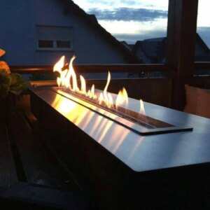 tuya wifi 1000 mm L smart burner bio ethanol kamin electric bioethanol fireplace with remote control