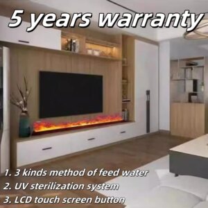 5 Years Warranty Length mist fire water vapor electric steam 3d atomized fireplace