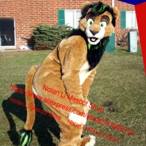 New Customized High Quality Lion Mascot Costume Stage Performance Film Props Cartoon Set Adult Size Holiday Gift 129