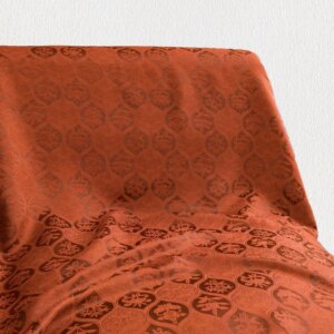 High Quality Real Silk 50momme Jacquard Gambiered Guangdong Fabric Buttercup Clothing Cheongsam Dress