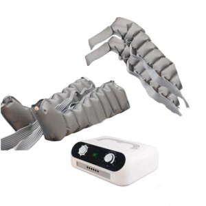 Pneumatic Leg Massager with 6-Chamber Air Wraps Full Body Compression Therapy for Waist Thigh Remote Control Pain Relief