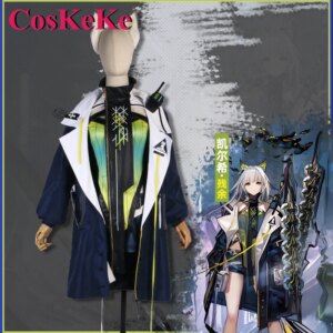 CosKeKe Kaltsit Cosplay Anime Game Arknights Costume Remnant Skin Combat Uniform Halloween Carnival Party Role Play Clothing New