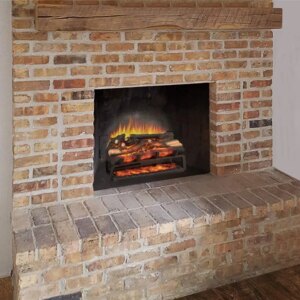 LegendFlame 23″ W Free Standing Electric Fireplace Log Set (EF290), Fireplace Insert, Heater 750W/1500W, Crackling Sound, Remote