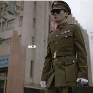 Chinese Uniform Kuomintang Suit Winter Include Hat Cloth